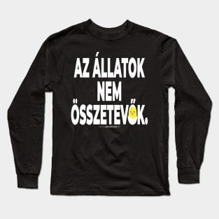 Vegán Aktivista Grafika #takingblindfoldsoff 22 magyar Long Sleeve T-Shirt